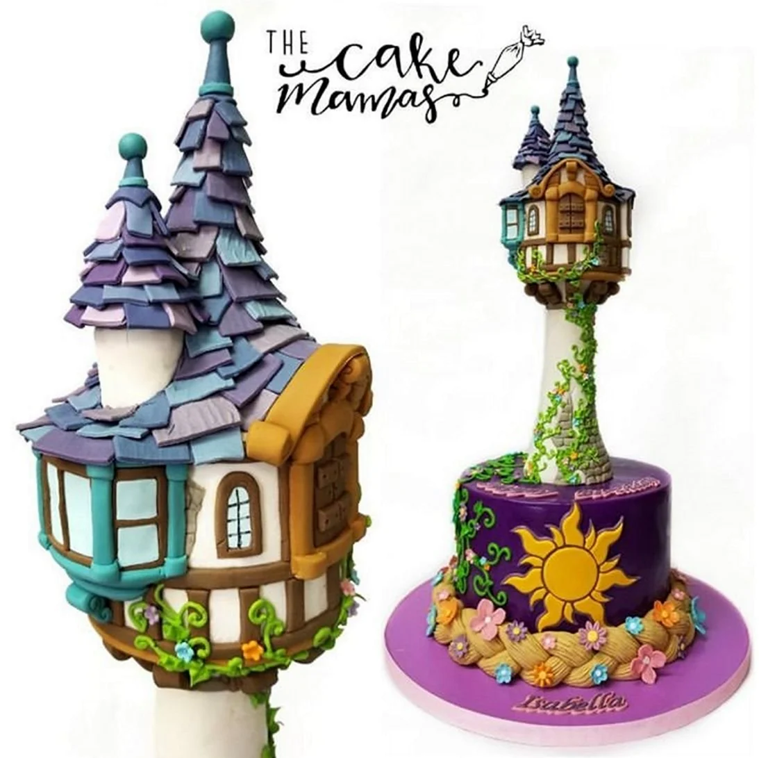 Торт башня Рапунцель