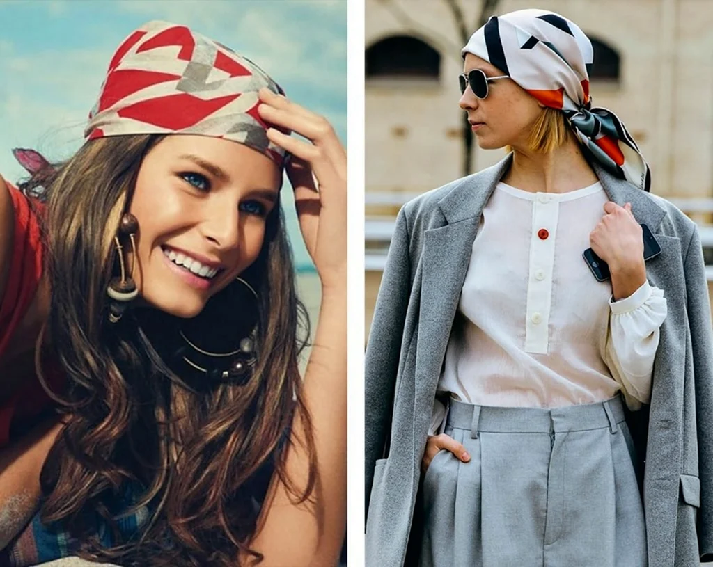 Стильный платок на голову