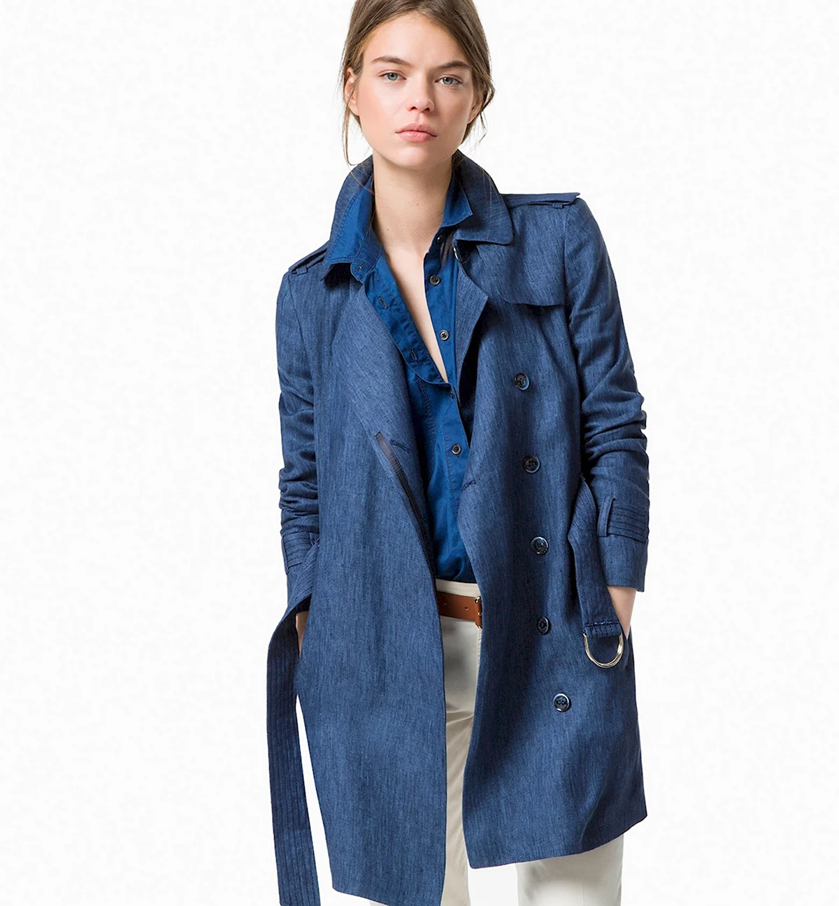 Тренч Массимо дутти синий