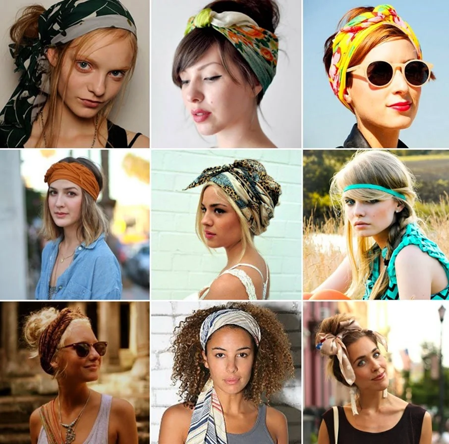 Летний платок на голову