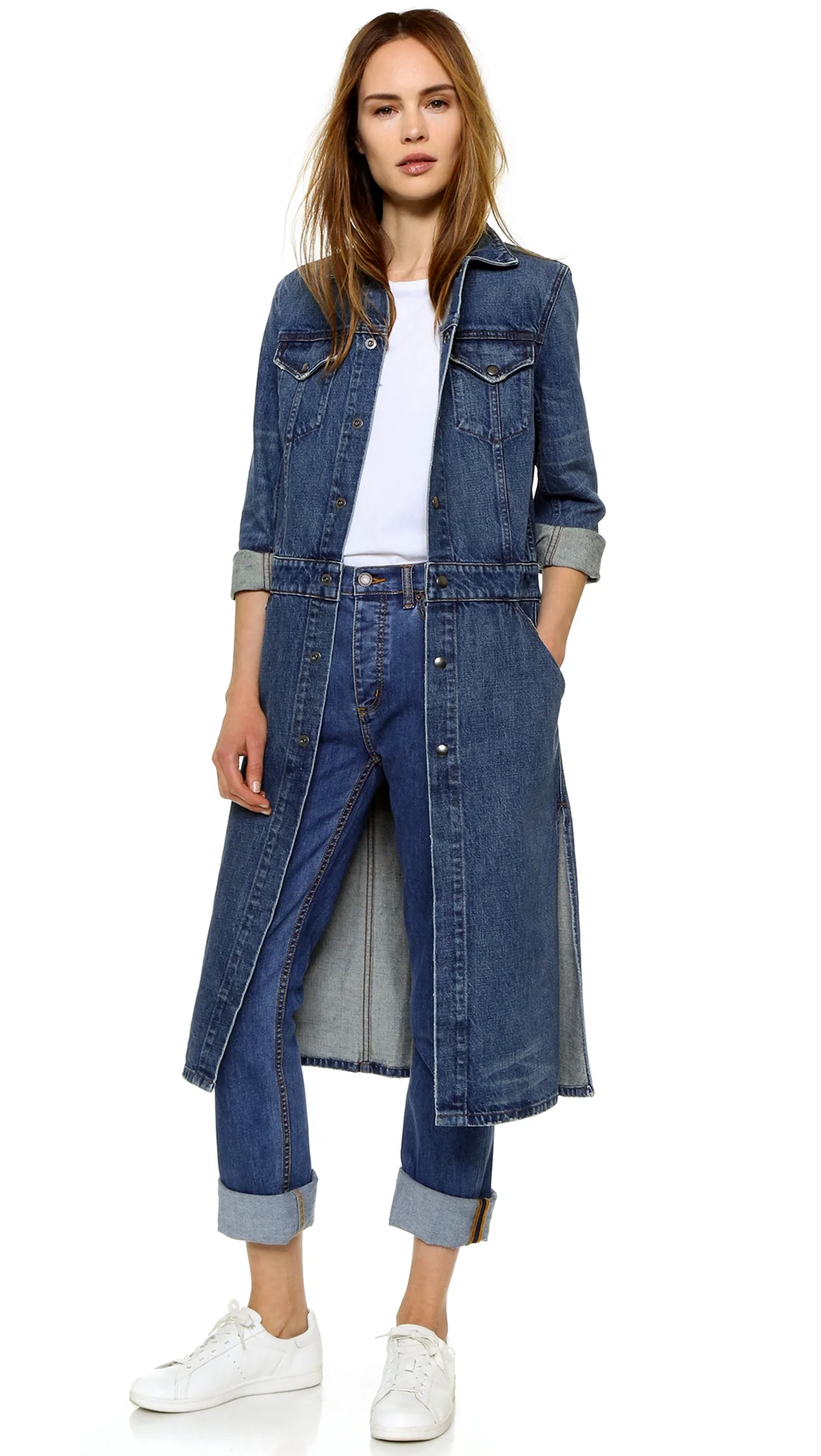 Джинсовый тренч женский 2022