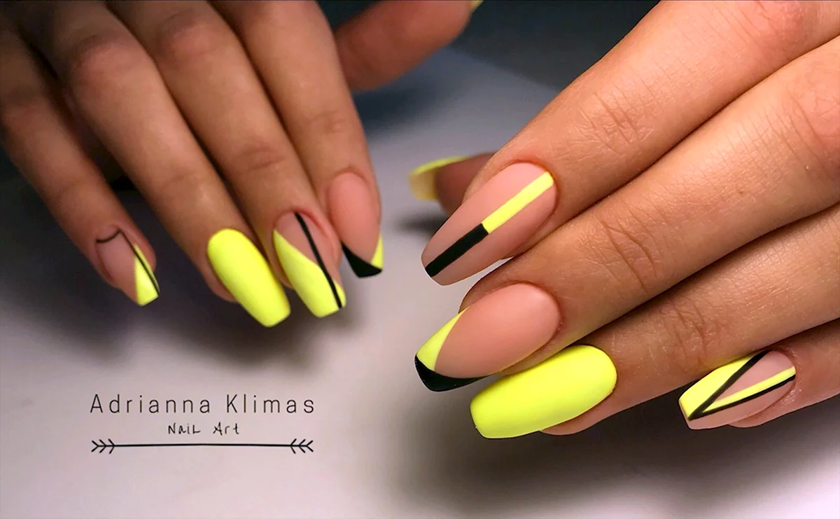 Желтый матовый френч