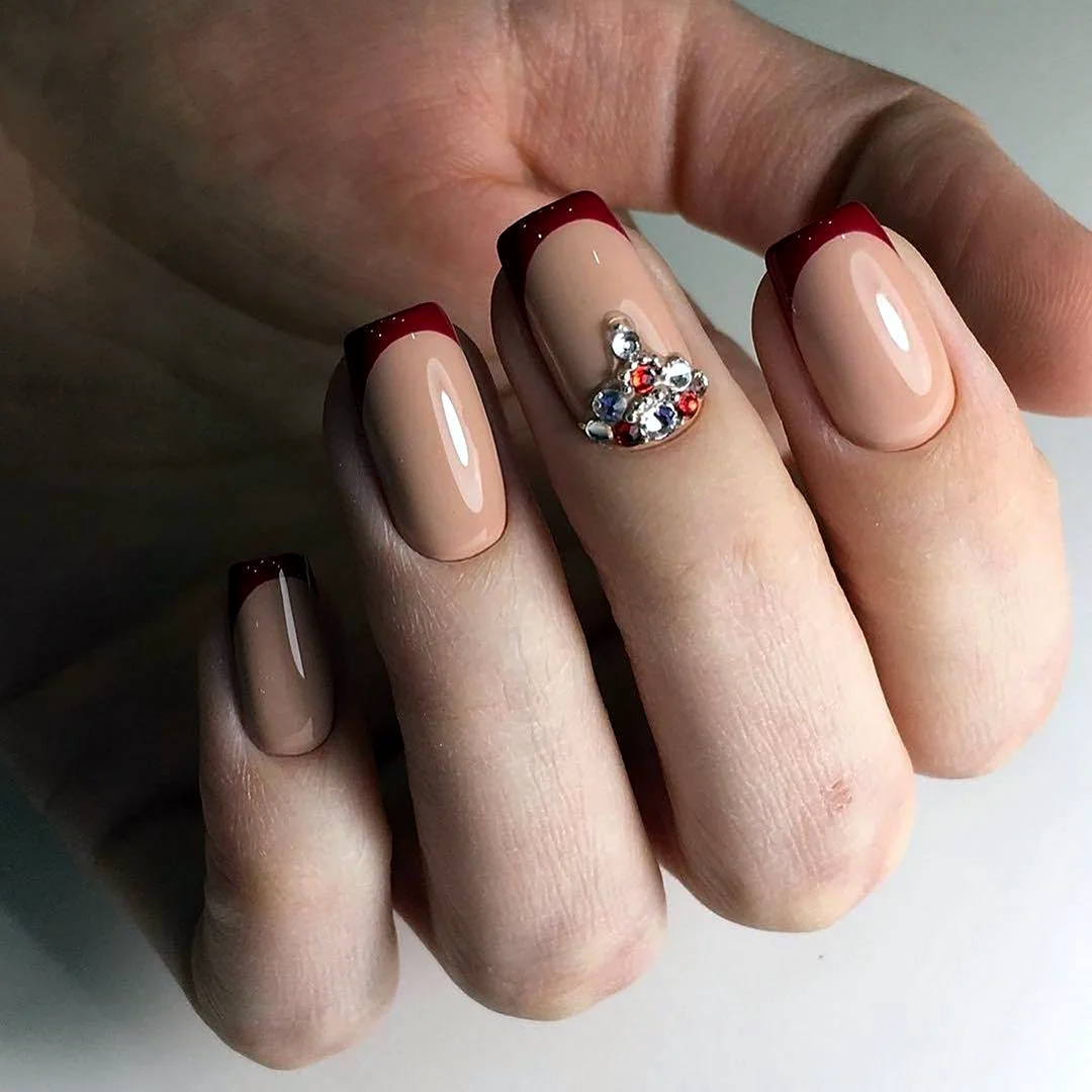 Бордовый френч