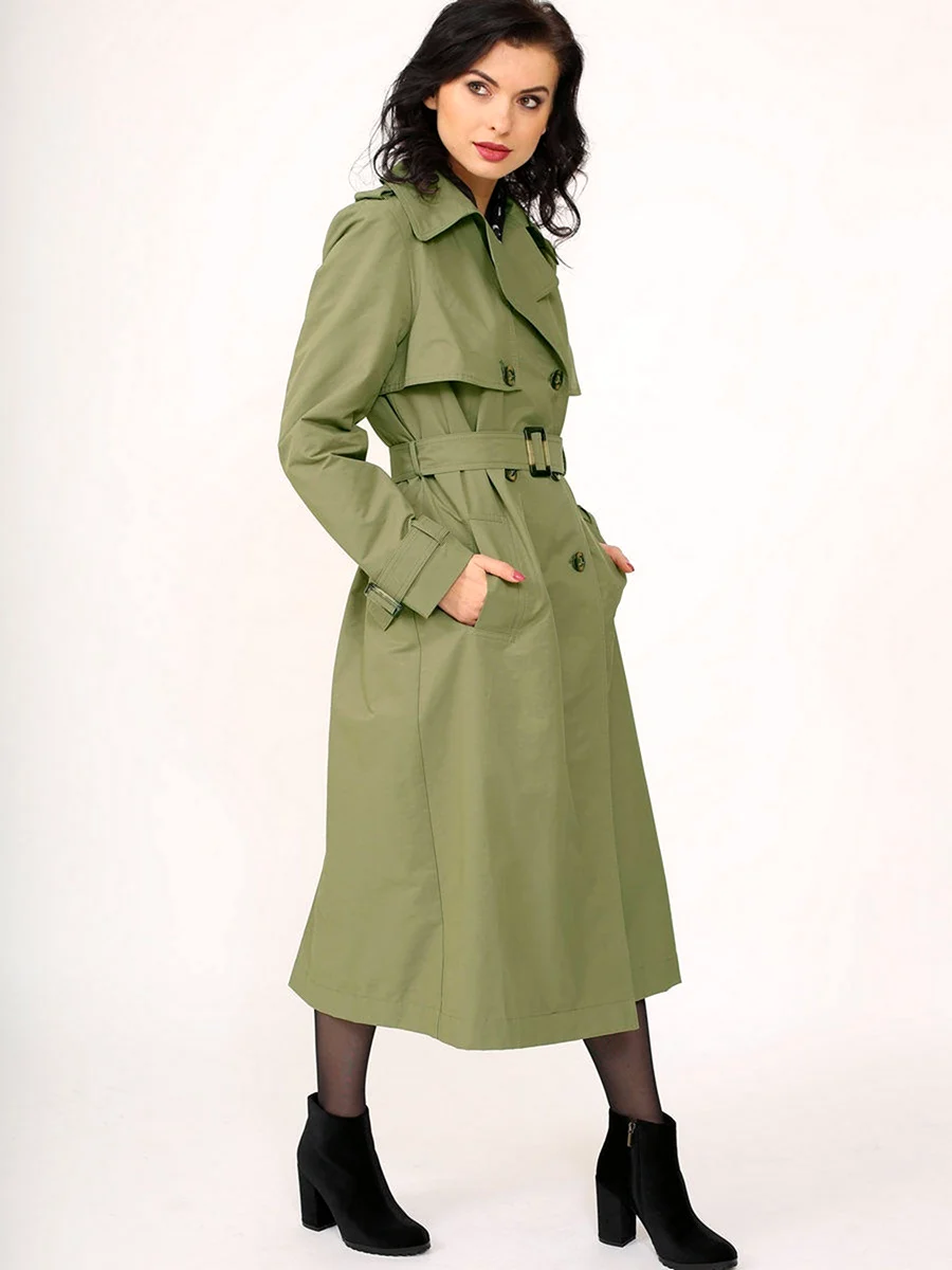 Оливковый тренч Лусио