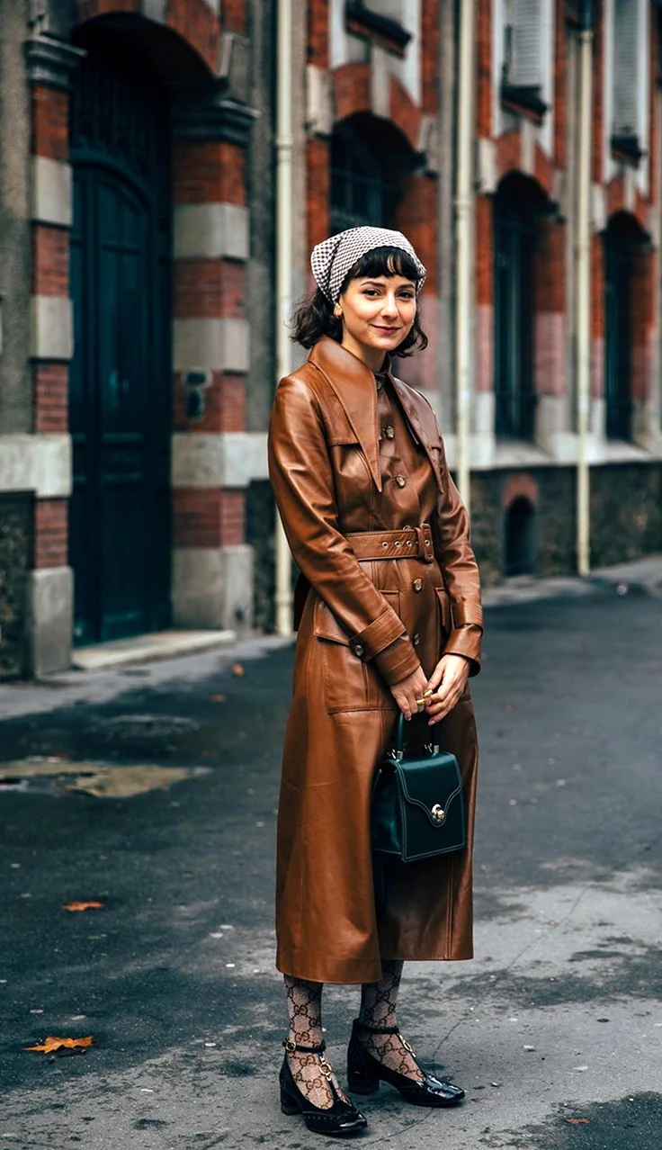 Кожаные косынки стрит стайл 2020