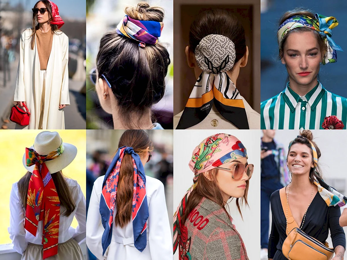 Платок на голову тренд