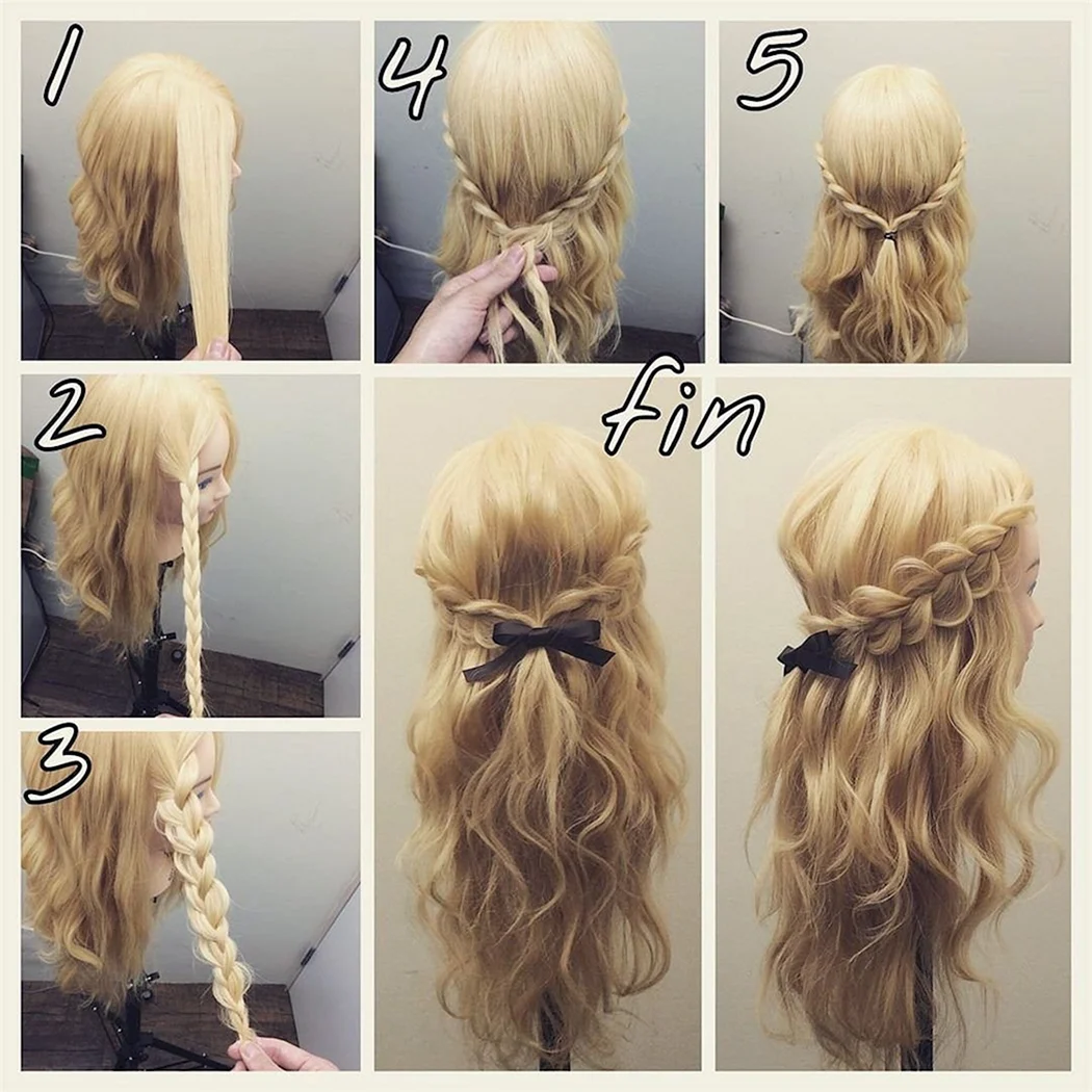 Причёски на длинные волосы пошагово