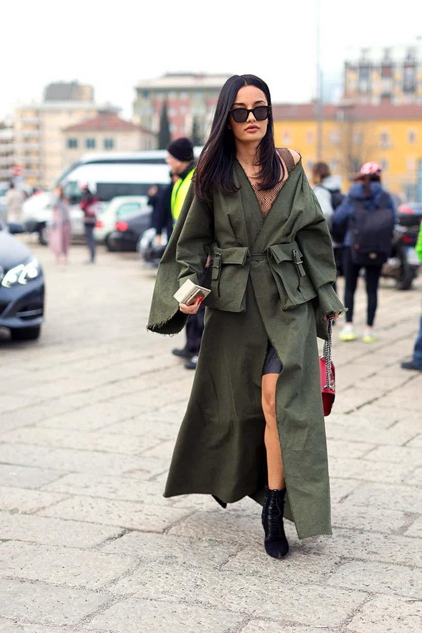 Тренч хаки 2020