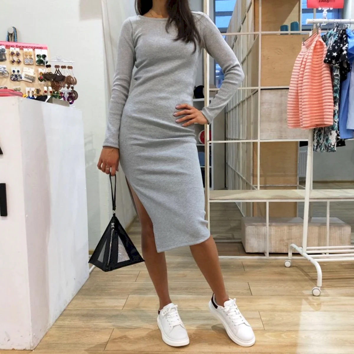 Платье Моллис платье лапша черное