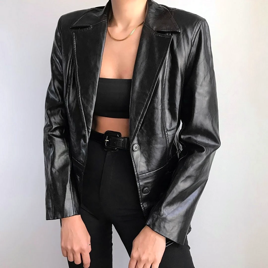 Кожаный пиджак