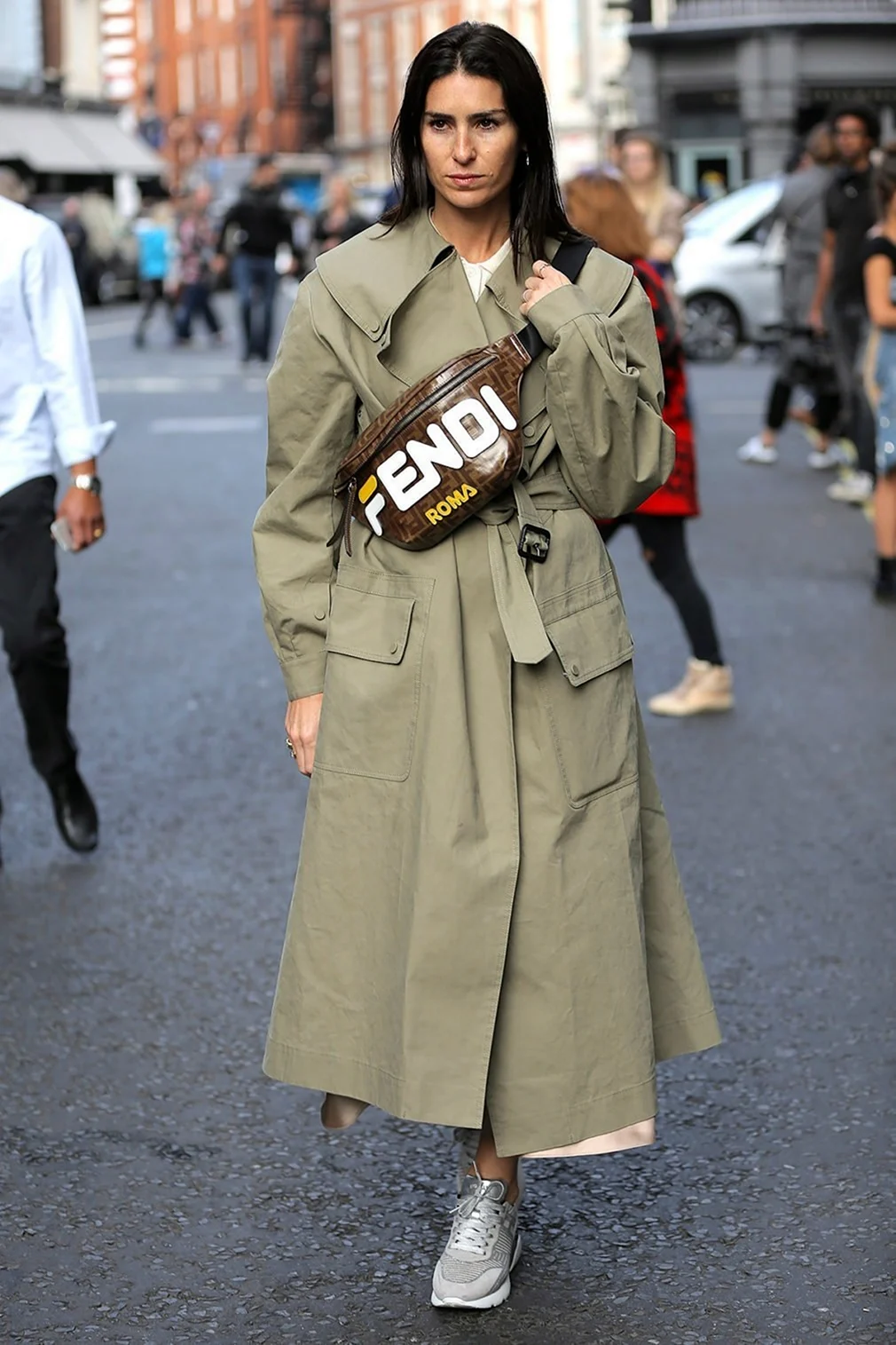 Тренч оверсайз стрит стайл