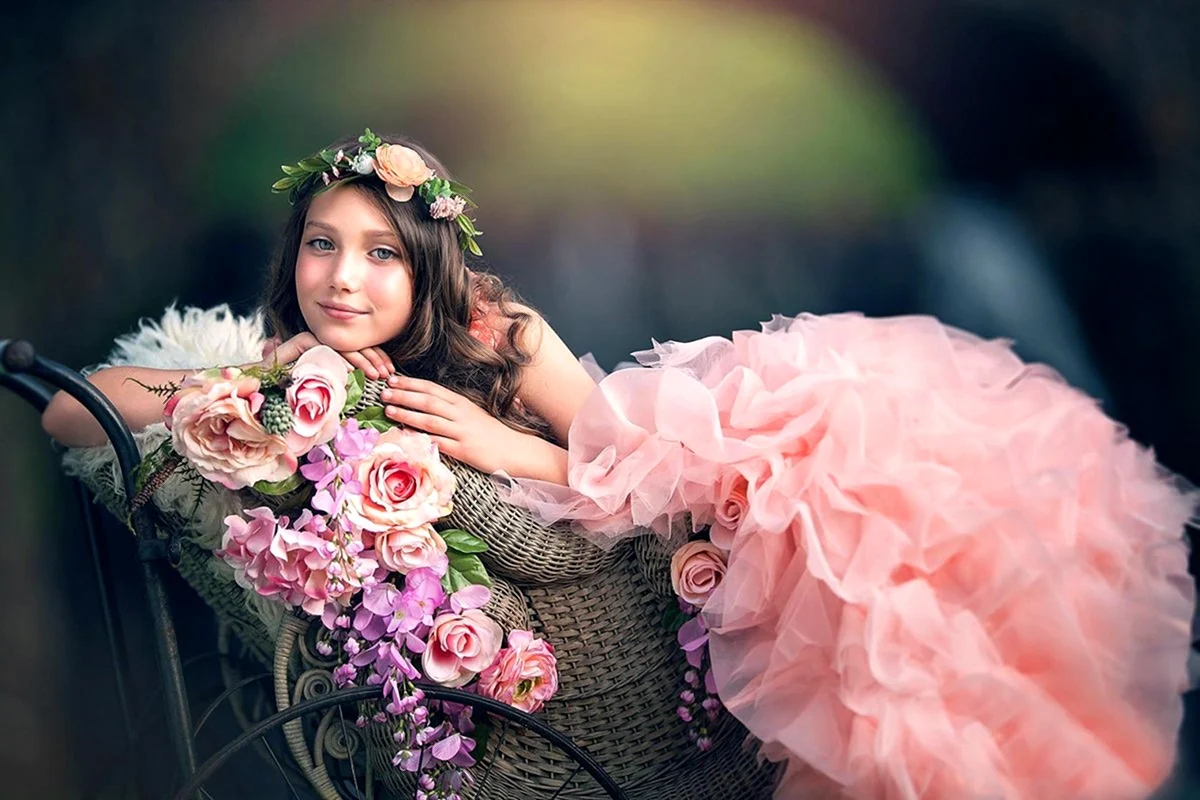 Фотосессия с цветами