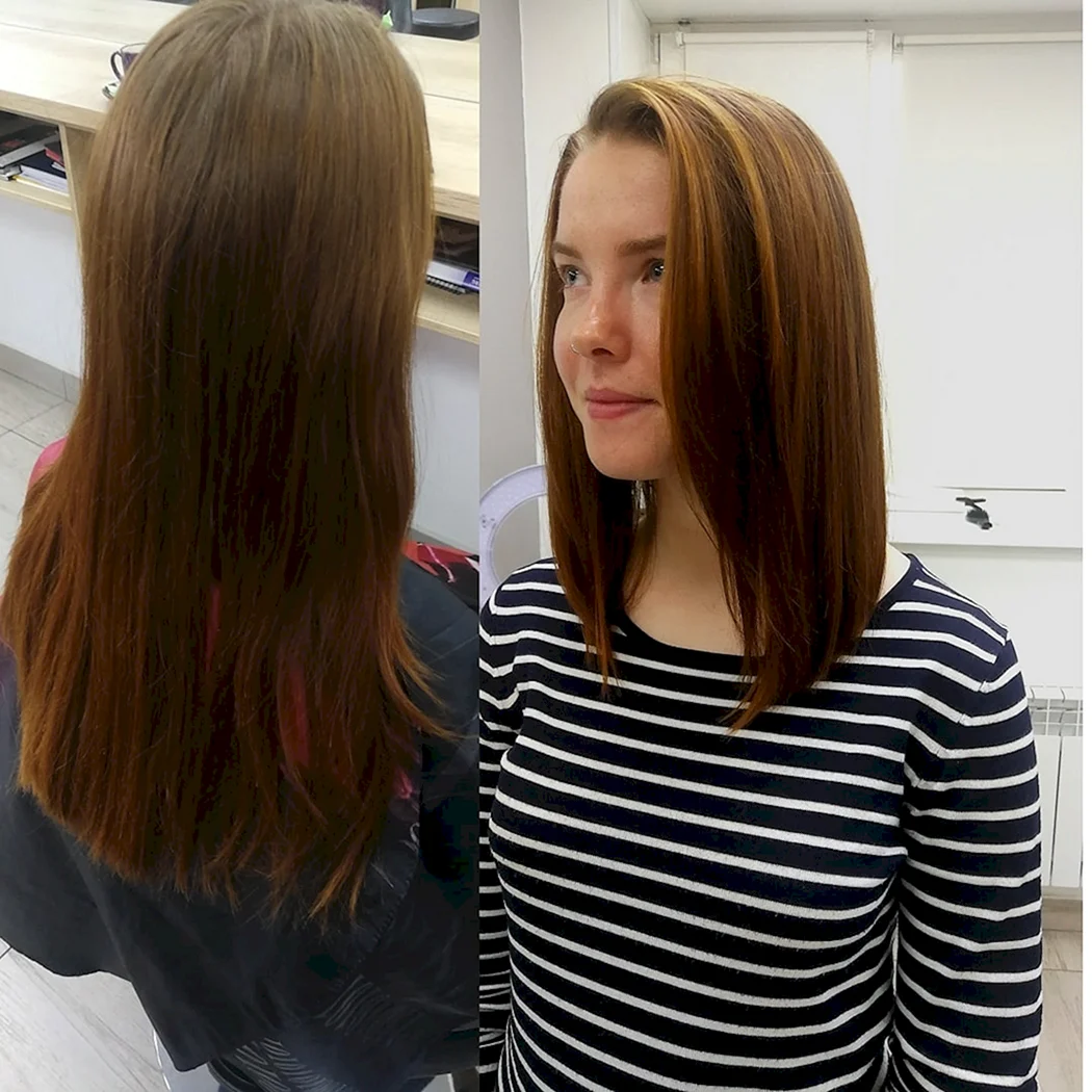 Каре до и после