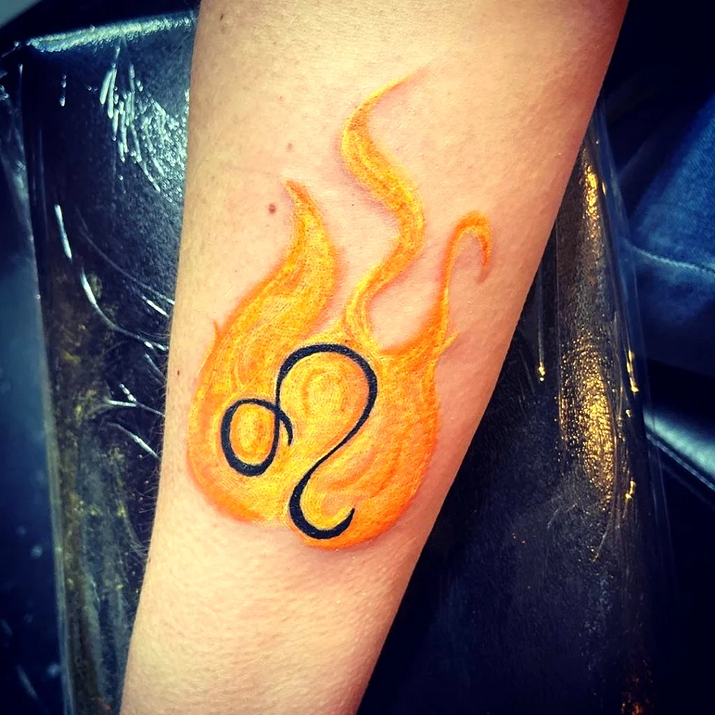 Татухи знак зодиака Лев