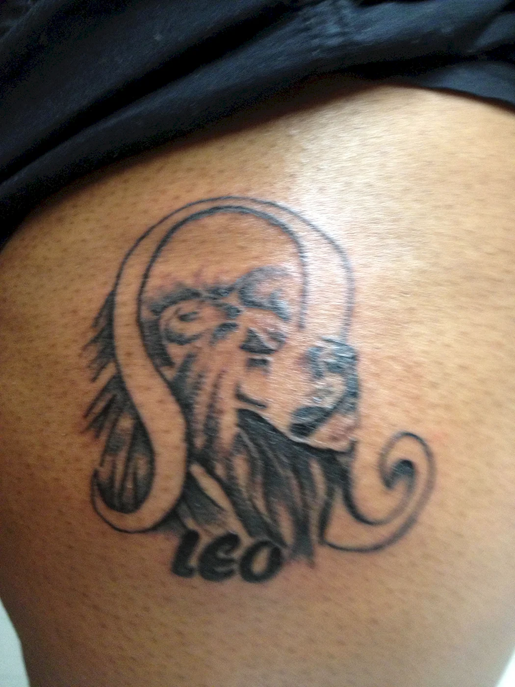 Татуировка знак зодиака Лев