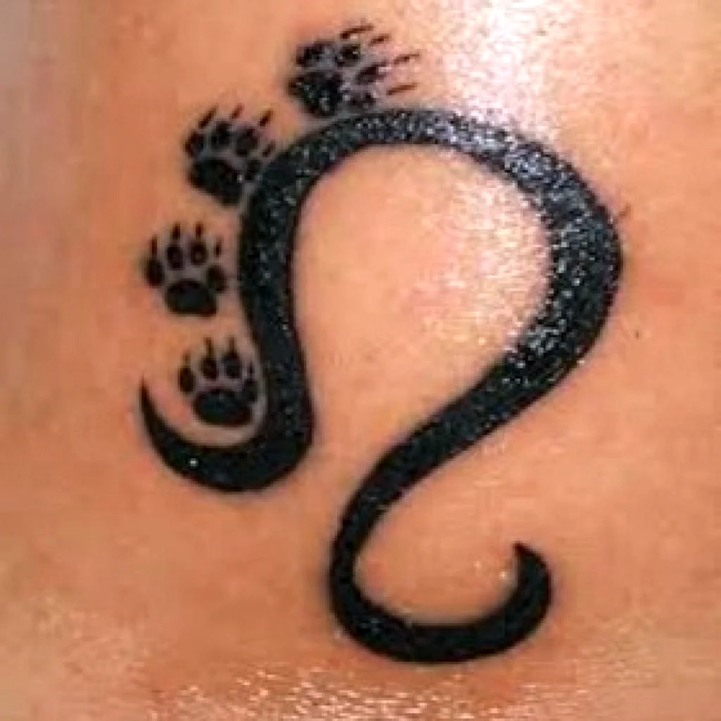 Татухи знак зодиака Лев