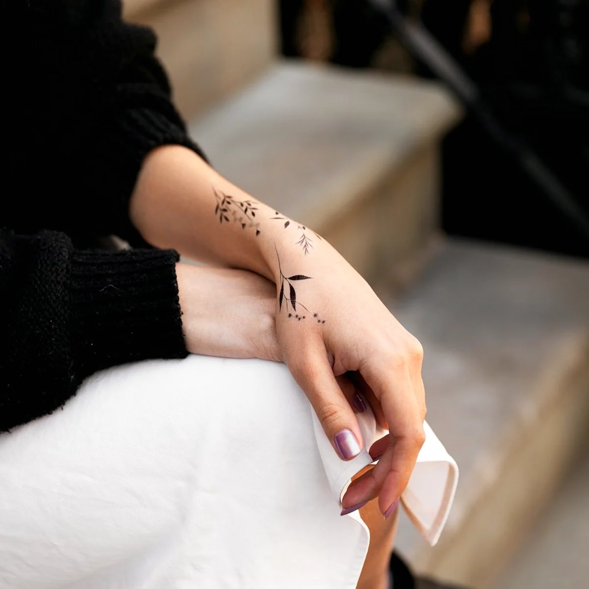 Тату на руке для девушек