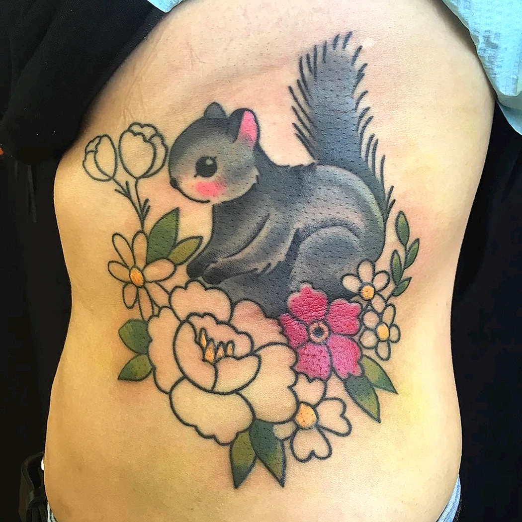 Тату белка